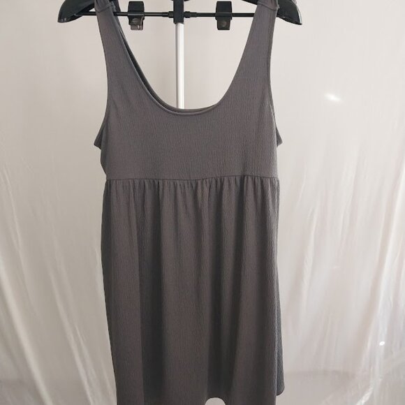 Wild Fable Gray Shoulder Tie Sleeveless Dress - Picture 3 of 6